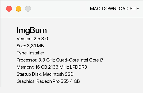 free imgburn for mac download